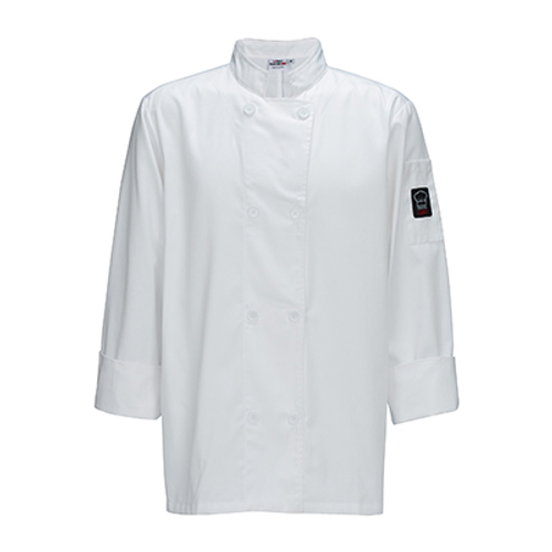 Winco UNF-6WXXL White 2XL Mulholland Chef Jacket