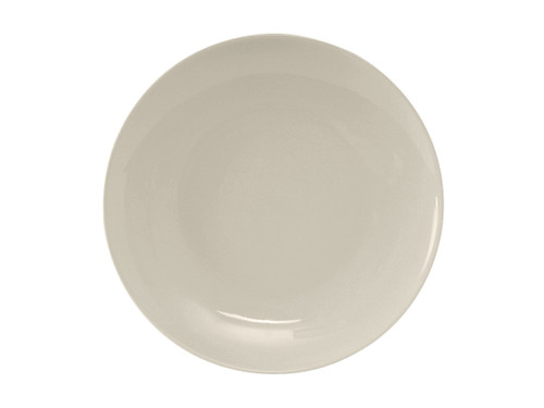 Tuxton VEA-090 9" Ceramic American White/Eggshell Round Plate (2 Dozen Per Case)