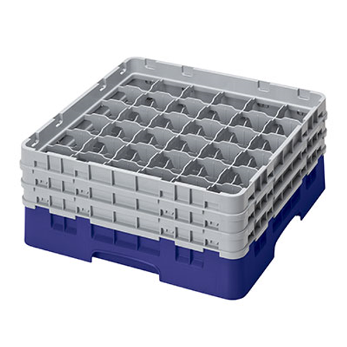Cambro 36S638186 Camrack Glass Rack With (3) Soft Gray Extenders