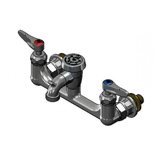T&S Brass B-2271-CR Service Sink Faucet wall mount 8" adjustable centers