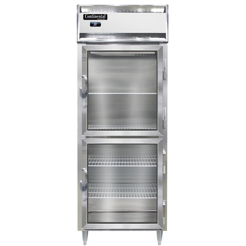 Continental Refrigerator D1RENGDHD 28.5" W One-Section Glass Door Reach-In Designer Line Wide Refrigerator