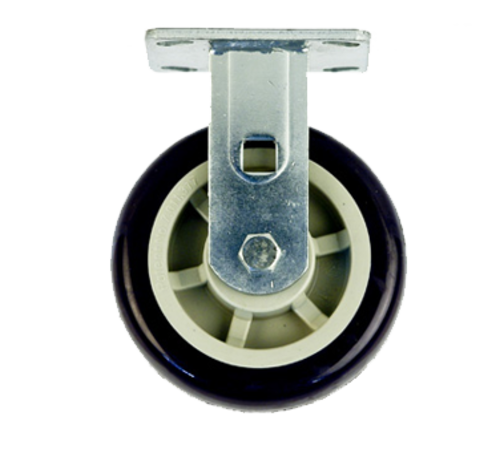 New Age C518 6" Dia Polyurethane Wheel Tread Rigid Plate Caster