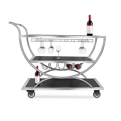 Eastern Tabletop WT6848R The Cartwheel Pram Service Cart