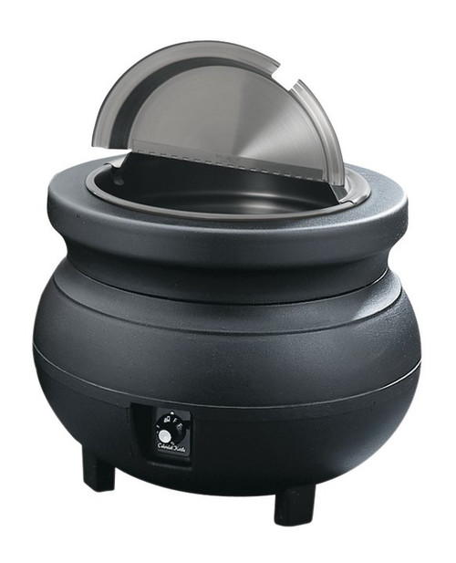 Vollrath 72170 Cayenne Colonial Kettle 7 Quart Warmer Black Merchandiser Package