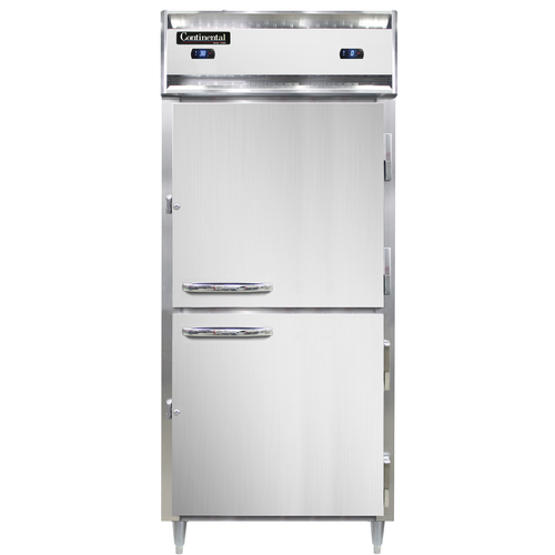 Continental Refrigerator DL1RFXS-SA-HD 36.25" W One-Section Solid Door Reach-In Designer Line Refrigerator/Freezer