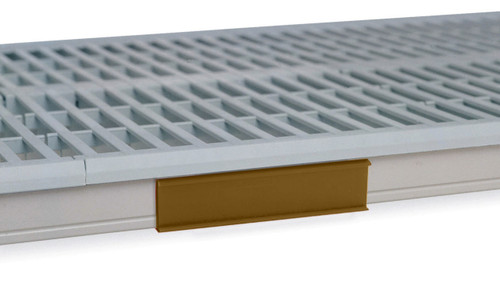 Metro Csm6-Tx Metromax I Shelf Marker 6" x 1-1/2" Snaps Over Edge Tan