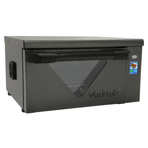 Cadco VK-120 Stainless Steel 1 Deck Half Size Electric VariKwik Fast Cooking Oven - 120 Volts 1-Ph