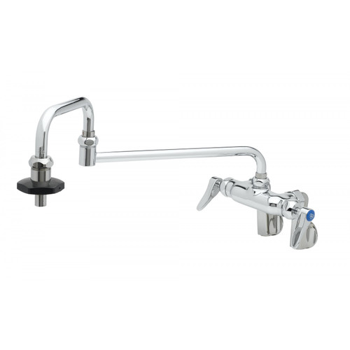 T&S Brass B-0599-CR Pantry Faucet double wall mount adjustable centers 18"