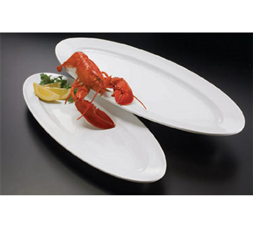 American Metalcraft MEL49 Plastic White Oval Endurance Boat Platter