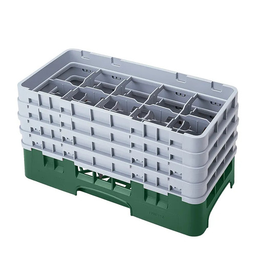 Cambro 10HS800119 Camrack Glass Rack With (4) Soft Gray Extenders - 2 Cases