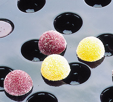 Matfer Bourgeat 336056 Flexipan Half Sphere Mold 1-3/4 Oz. Capacity 2-1/4" Dia. x 1-1/4"H Food Grade Silicone