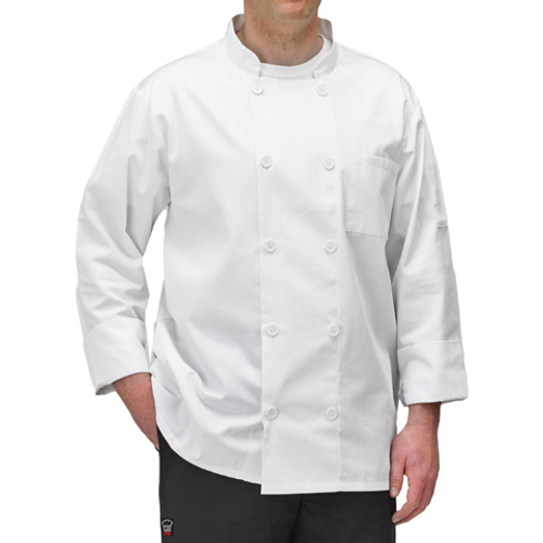 Winco UNF-5WXL White Chef Jacket