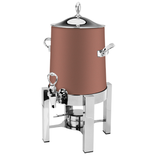 Eastern Tabletop 3143CP 3 Gal. Copper Finish Stainless Steel P2 Pillar'd Squared Coffee Urn