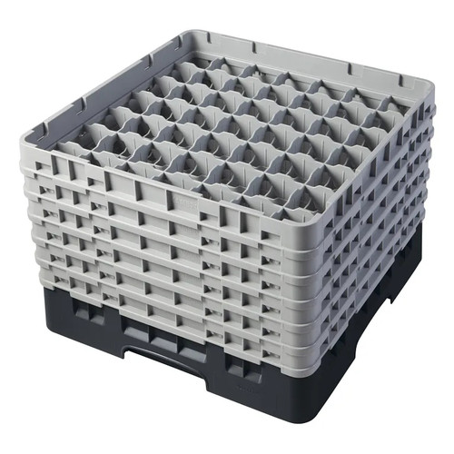 Cambro 49S1114110 Camrack Glass Rack With (6) Soft Gray Extenders - 2 Cases