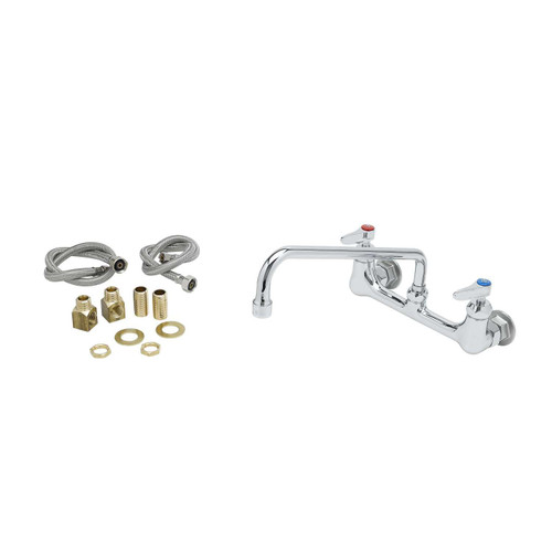 T&S Brass B-0231-CR-K-F15 Mixing Faucet wall mount 8"