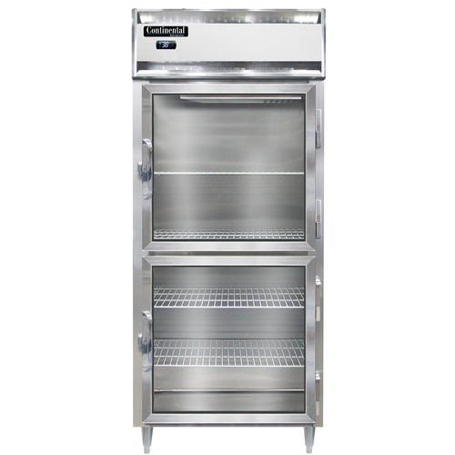 Continental Refrigerator D1RXNGDHD 36.25" W One-Section Glass Door Reach-In Designer Line Extra-Wide Refrigerator