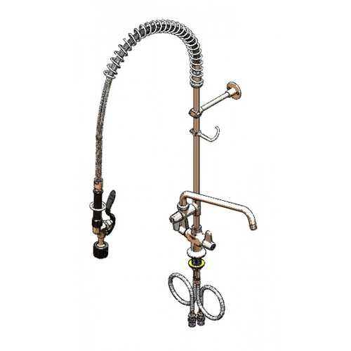 T&S Brass 5PR-2S12-C Equip Pre-Rinse Unit single hole deck mount