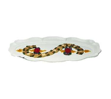 Bon Chef 2032BLK Ceramic Black Oval Queen Anne Platter