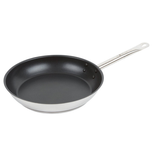 Vollrath N3811 11" Stainless Steel and Aluminum Optio Fry Pan