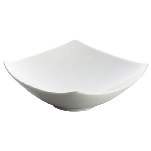 Winco WDP013-101 Porcelain White Square Bowl (12 Each Per Case)