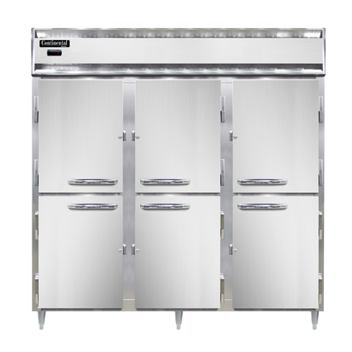 Continental Refrigeration DL3W-PT-HD Designer Line Heated Cabinet Pass-Thru 78"