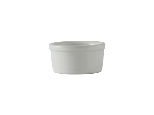 Tuxton BWX-035 3-1/4" 3-1/2 Oz. Ceramic White Ramekin (4 Dozen Per Case)