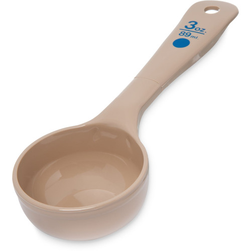 Carlisle 432606 3 Oz. PolyCarbonate Beige Measure Misers Portion Server