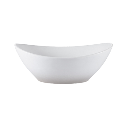 CAC China F-OV7 16 Oz. Super White Porcelain Oval RCN Specialty Soup Bowl (3 Dozen Per Case)