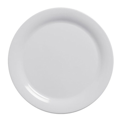 American Metalcraft DPW9WH 9" Plastic White Round Plate