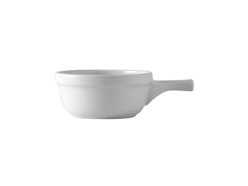 Tuxton BWS-1202 Ceramic White French Casserole Dish (1 Dozen)