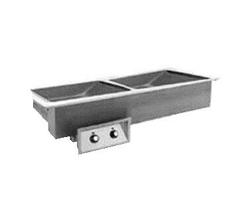 Randell 9560-2N-DM 47.6" W Stainless Steel Insulated Electric Drop-In Hot Food Unit - 120 Volts