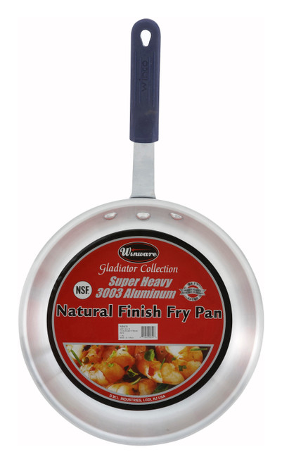Winco AFP-10A-H 10" Aluminum Gladiator Fry Pan