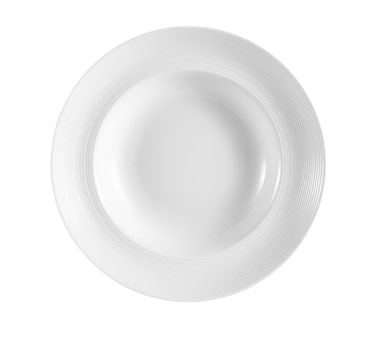 CAC China HMY-133 10.5" Dia. 18 Oz. Super White Porcelain Round Harmony Pasta Bowl (1 Dozen)