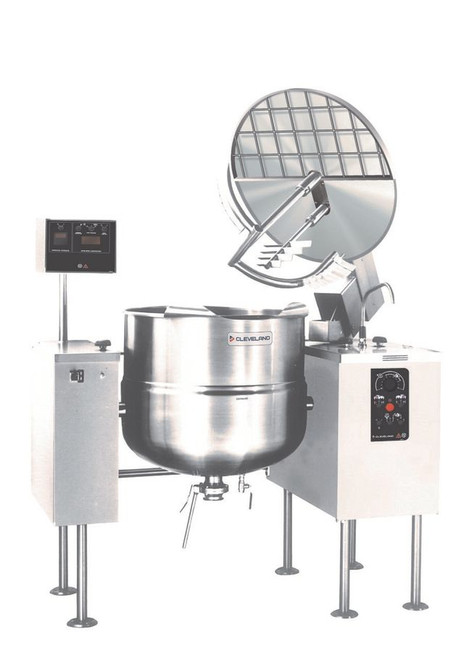 Cleveland MKDL100T 100 Gallon 2/3 Steam Jacket Design Kettle/Mixer - 208-240V