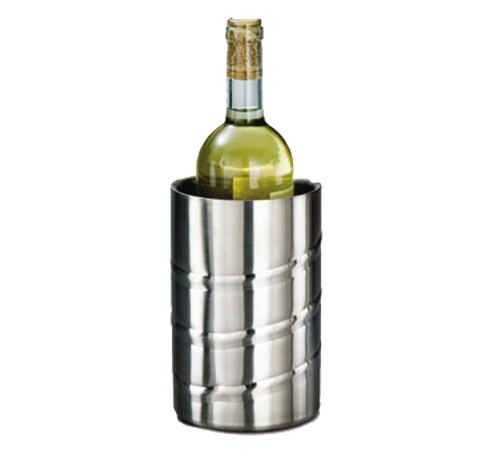 American Metalcraft SWSC 4.5" Dia. x 7.25" H Swirl Embossed Wine Chiller