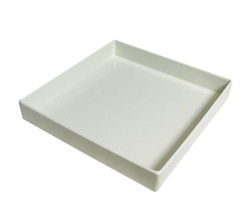 Bon Chef 9516PWHT 10" W White Square Bowl