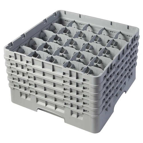 Cambro 25S958151 Camrack Glass Rack With (5) Soft Gray Extenders - 2 Cases