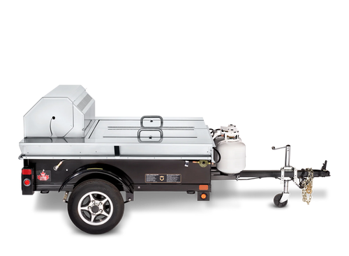 Crown Verity CV-TG-2 69" 2 Compartment Towable Grill - 99,000 BTU