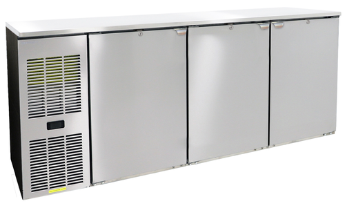 Glastender C1FL72-UC 72"W Three-Section Undercounter Refrigerator