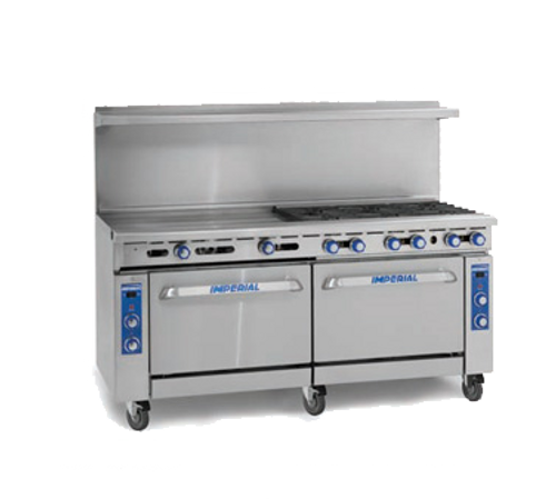 Imperial IR-6-G36 NG 72" Natural Gas Pro Series Restaurant Range - 322,000 BTU