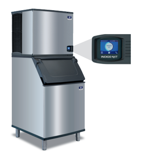 Manitowoc IYT1200W 30" W Water Cooled Half Size Dice Cubes Indigo NXT Series Ice Maker - 208-230 Volts 1-Ph