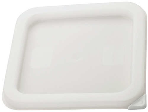 Winco PECC-S 2 Qt. White Square Polyethylene Container Cover