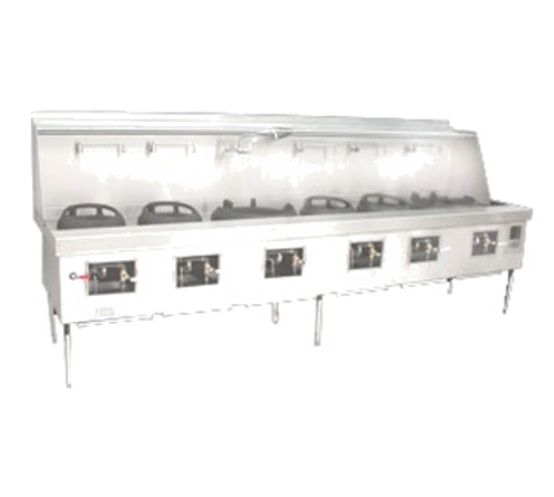 Town Y-6-STD-NG 138" W Natural Gas Wok Range