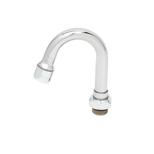T&S Brass 131X Nozzle swivel 4-3/4" H 2-13/16" spread gooseneck stream regulator outlet