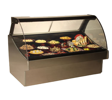 Structural Concepts GLDS5R 62 7/8"W Curved Glass Refrigerated Deli Display Case