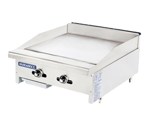 Turbo Air TATG-24-LP 24" Liquid Propane Countertop Radiance Griddle - 44,000 BTU