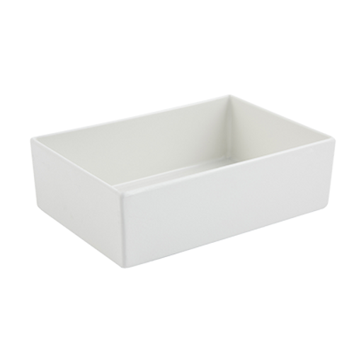 Bon Chef 5108PWHT 10" W White Rectangle Bowl