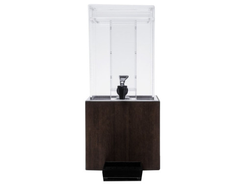 Cal-Mil 1527-1INF-96 1-1/2 Gallon Midnight Bamboo Beverage Dispenser Square