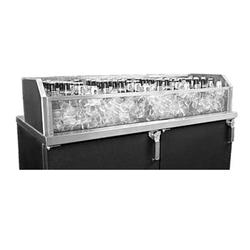 Glastender GDU-12X78 Glass Ice Display Unit - 78"W x 12"D x 9"H
