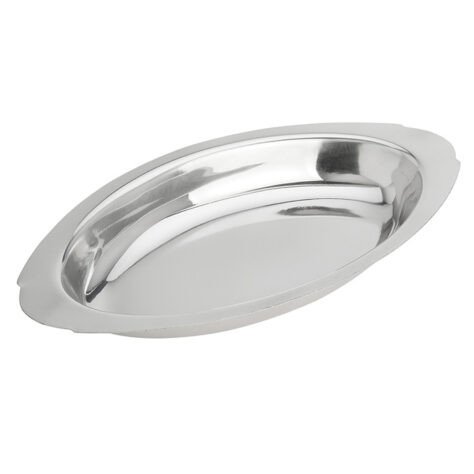 American Metalcraft AO150 15 Oz. Stainless Steel Oval Au Gratin Dish